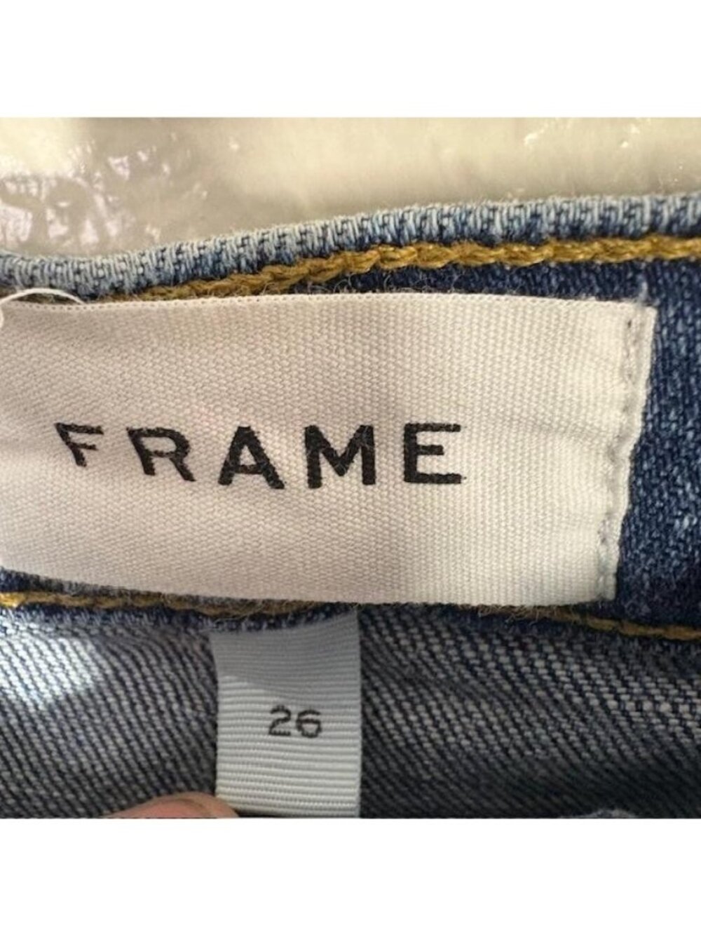 FRAME Le Beau Jeans Womens 26 Blue Med Wash Distressed Boyfriend 31x27.5 Denim - Picture 3 of 9